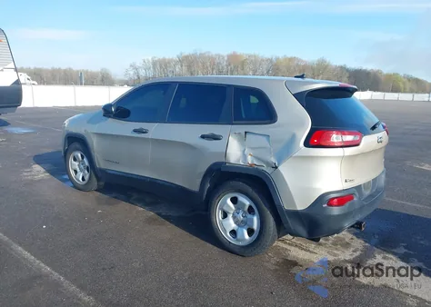 2015 Jeep Cherokee Sport from USA, damaged, VIN 1C4PJLABXFW561115